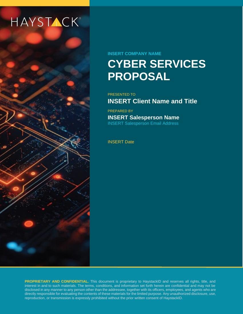 Cyber Services proposal template