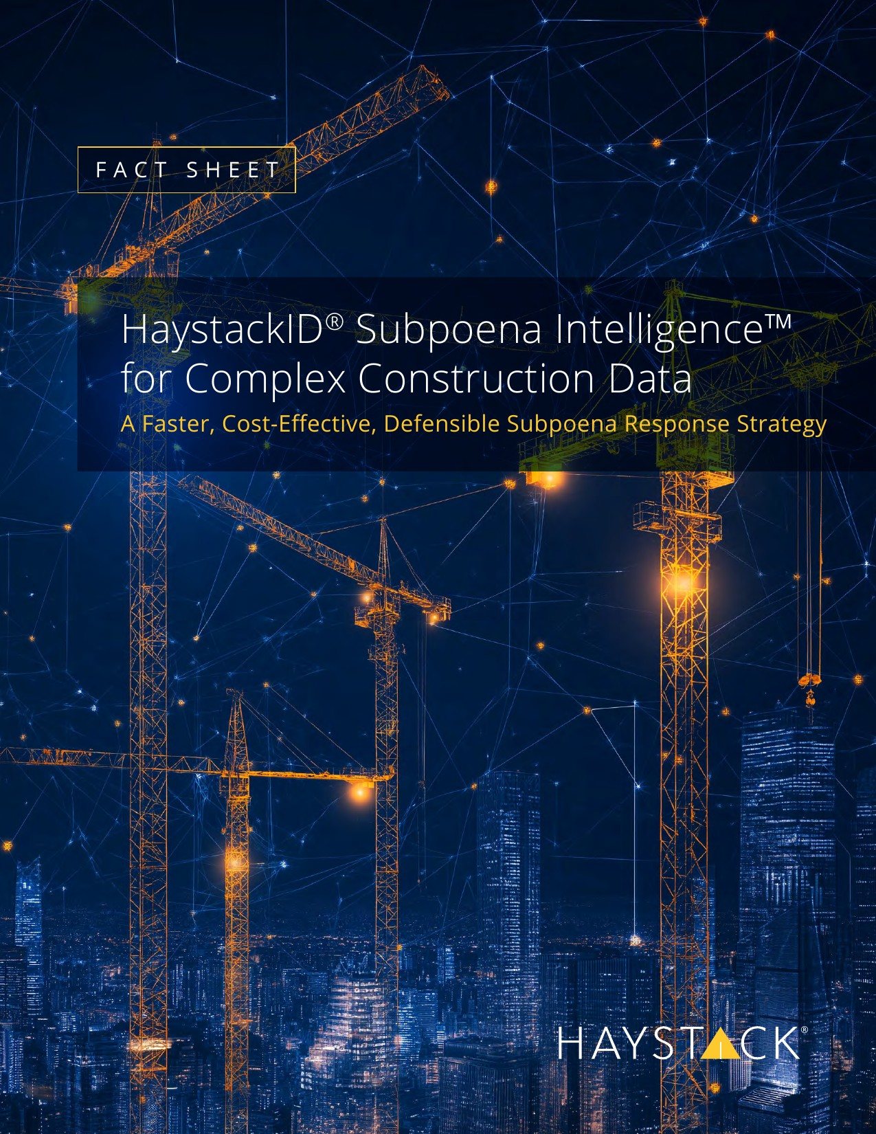 HaystackID Subpoena Intelligence fact sheet