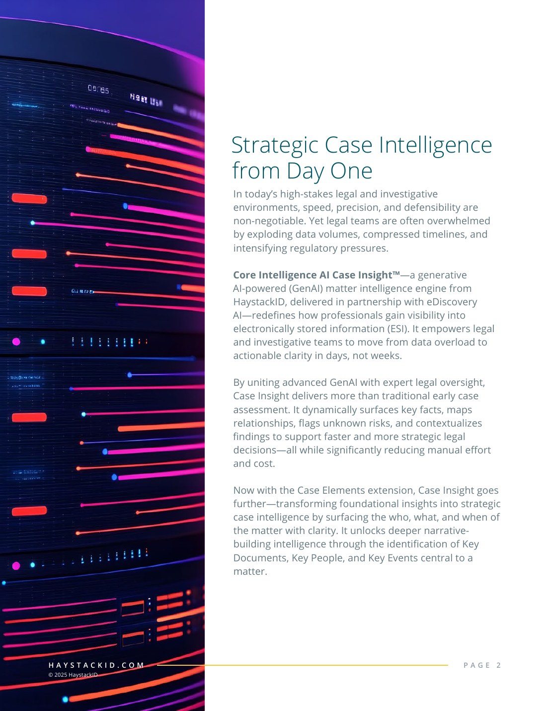 Case Insight fact sheet interior page