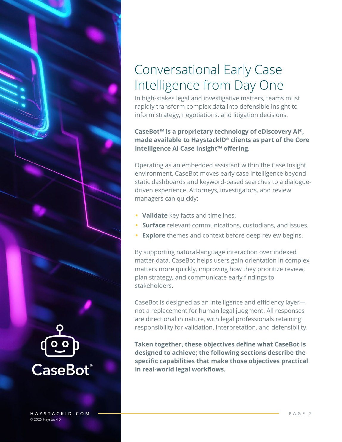 CaseBot fact sheet interior page