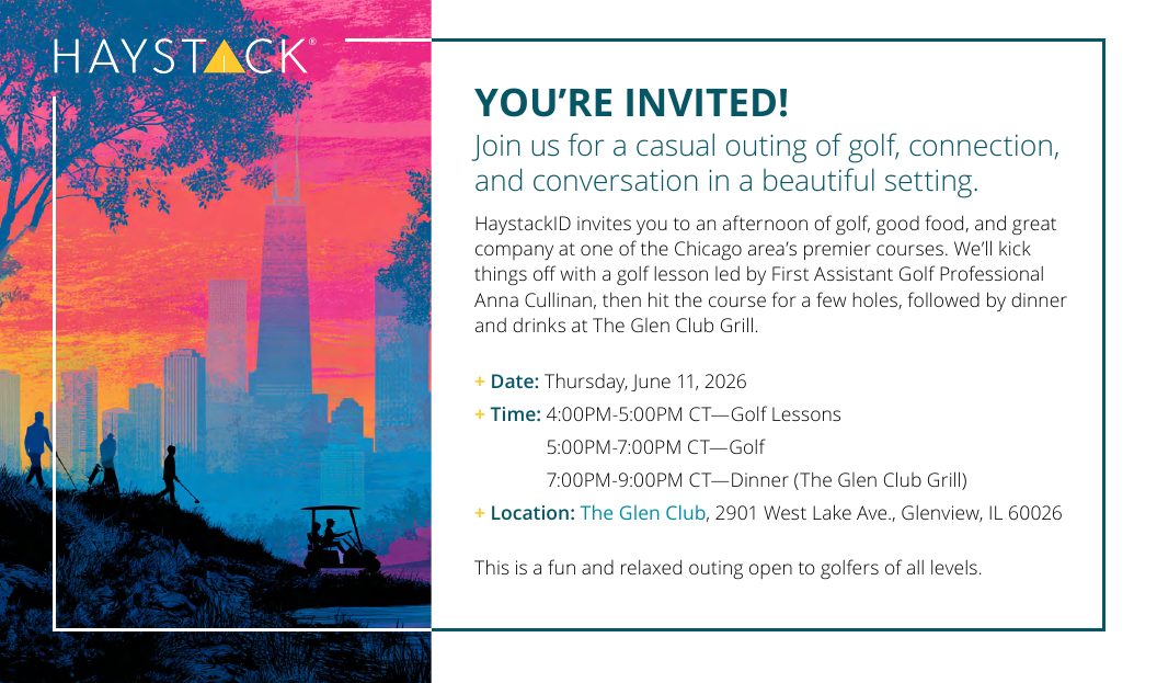 HaystackID golf outing invitation