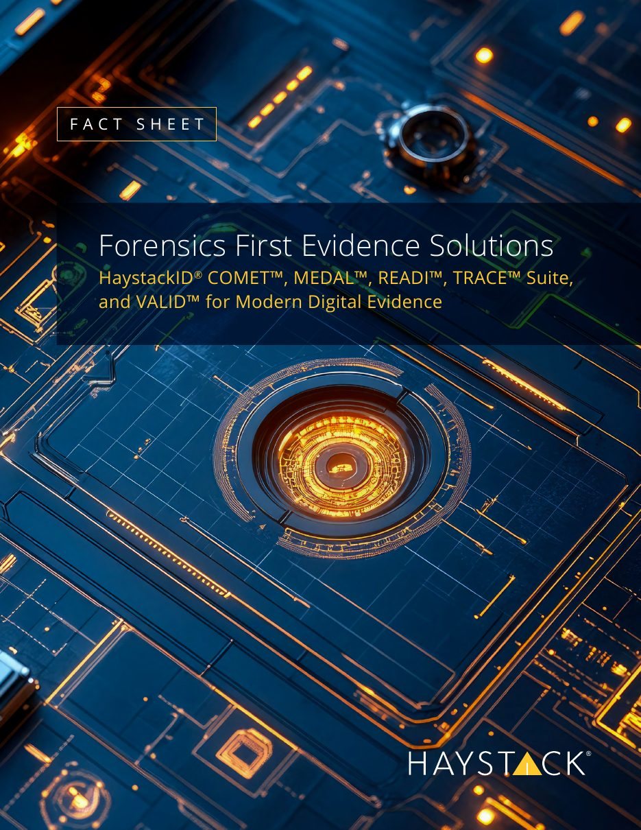 Forensics First fact sheet cover